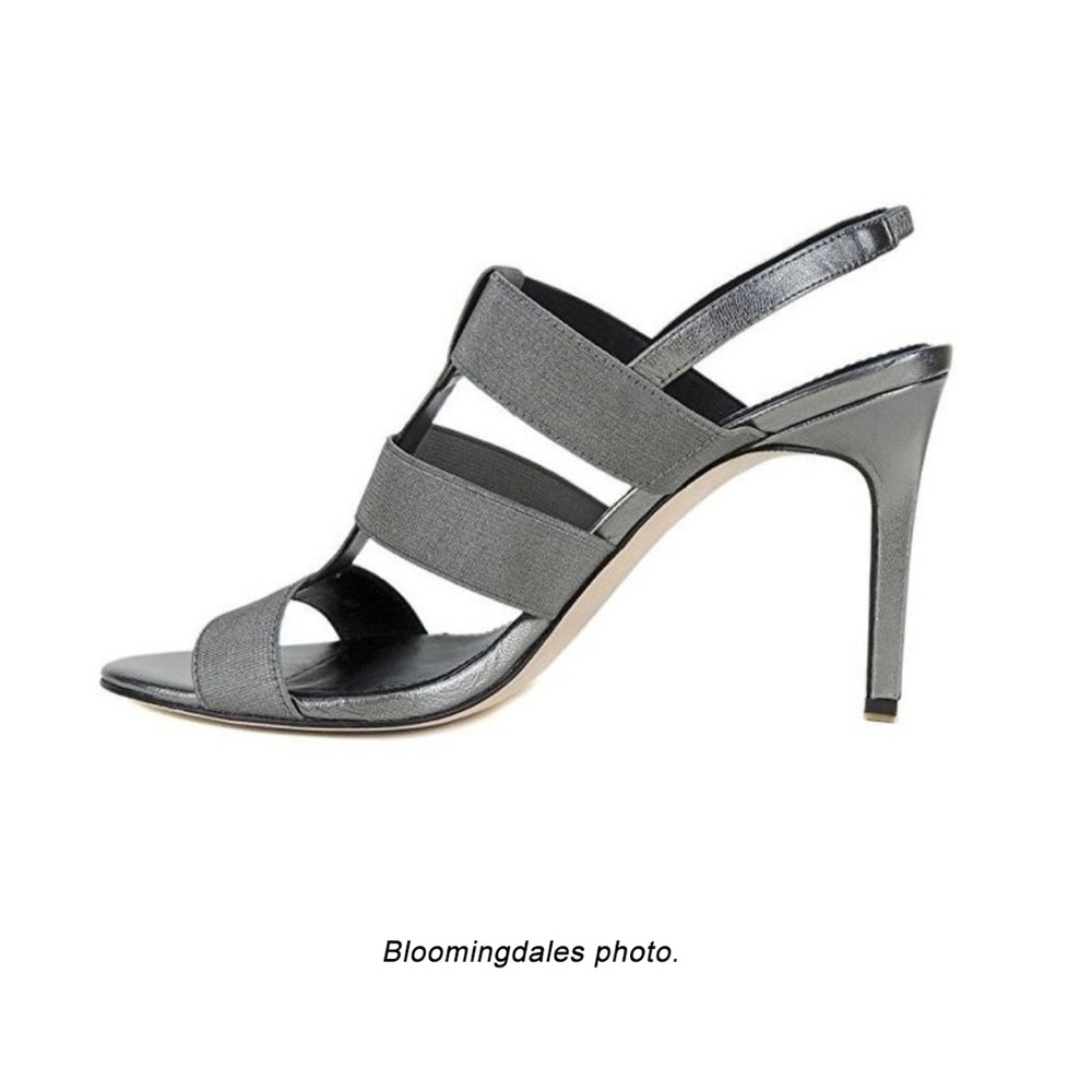 TAHARI Metallic Stretch Slingback Sandal 3.8" heel